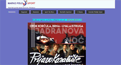 Desktop Screenshot of markopolosport.net
